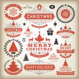 Weihnachtsdekorationsgestaltungselemente vektor abbildung Weihnachtsdekorationsgestaltungselemente vektor abbildung
