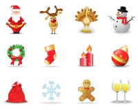 Weihnachtsikonen 2 stock abbildung Weihnachtsikonen 2 stock abbildung