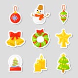 Weihnachtsikonen-gesetzter Sammlungs-Vektor karikatur Traditionelle Symbole des neuen Jahres Ikonengegenstände Getrennt stock abbildung Weihnachtsikonen-gesetzter Sammlungs-Vektor karikatur Traditionelle Symbole des neuen Jahres Ikonengegenstände Getrennt stock abbildung