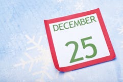 Weihnachtskalender-Seite auf Schneeflocke-Hintergrund Lizenzfreies Stockbild Weihnachtskalender-Seite auf Schneeflocke-Hintergrund Lizenzfreies Stockbild