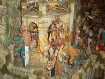 Weihnachtskrippe im Stadtzentrum von Sorrento2 stockbilder Weihnachtskrippe im Stadtzentrum von Sorrento2 stockbilder