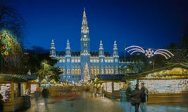 Weihnachtsmarkt, Wien, Österreich lizenzfreie stockfotografie Weihnachtsmarkt, Wien, Österreich lizenzfreie stockfotografie