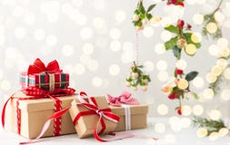 Weihnachtspakete - regalo de Navidad foto de archivo Weihnachtspakete - regalo de Navidad foto de archivo