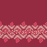 Weihnachtsstechpalmenbeeren mit aufwändigem nahtlosem Muster der Kiefernniederlassung Grenzfür Grußkarten, Packpapiere usw. vektor abbildung Weihnachtsstechpalmenbeeren mit aufwändigem nahtlosem Muster der Kiefernniederlassung Grenzfür Grußkarten, Packpapiere usw. vektor abbildung