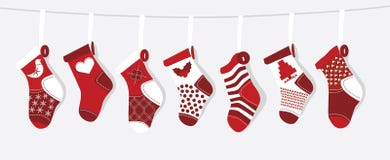 Weihnachtsstrumpf stock abbildung Weihnachtsstrumpf stock abbildung