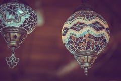 Weinlese verzieren türkisches Lampen-Licht lizenzfreies stockfoto Weinlese verzieren türkisches Lampen-Licht lizenzfreies stockfoto