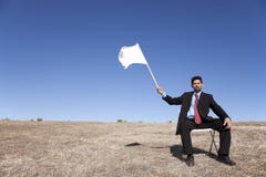 Weiße Flagge für Auslieferung Weiße Flagge für Auslieferung