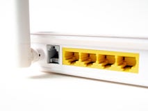 Weißer drahtloser Internet WI-FIrouter stockfotos Weißer drahtloser Internet WI-FIrouter stockfotos