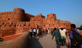 Wejściowa brama, Agra fort Agra, Uttar Pradesh indu Fotografia Stock Wejściowa brama, Agra fort Agra, Uttar Pradesh indu Fotografia Stock