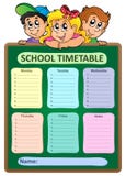 Wekelijks thema 5 van het schooltijdschema vector illustratie Wekelijks thema 5 van het schooltijdschema vector illustratie