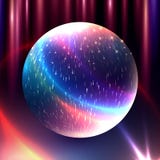 Wektorowa abstrakcjonistyczna rozjarzona magiczna sfera 3d planety pojęcie Kształt o Ilustracji Wektorowa abstrakcjonistyczna rozjarzona magiczna sfera 3d planety pojęcie Kształt o Ilustracji