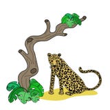 Wektorowa ilustracja lampart royalty ilustracja Wektorowa ilustracja lampart royalty ilustracja