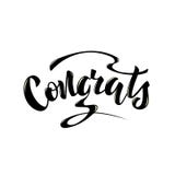 Wektorowa ilustracja z r?cznie pisany zwrotem - Congrats literowanie royalty ilustracja Wektorowa ilustracja z r?cznie pisany zwrotem - Congrats literowanie royalty ilustracja