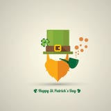 Wektorowa szczęśliwa świątobliwa patricks dnia etykietka royalty ilustracja Wektorowa szczęśliwa świątobliwa patricks dnia etykietka royalty ilustracja