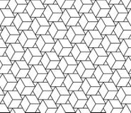 Wektorowi nowożytni bezszwowi geometria wzoru sześciany, czarny i biały abstrakt ilustracja wektor Wektorowi nowożytni bezszwowi geometria wzoru sześciany, czarny i biały abstrakt ilustracja wektor
