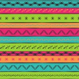 Wektorowy ilustracyjny etniczny bezszwowy wzór Jaskrawy kolorowy druk ilustracja wektor Wektorowy ilustracyjny etniczny bezszwowy wzór Jaskrawy kolorowy druk ilustracja wektor