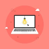 Wektorowy laptop i pomysł Kreatywnie odbicie i spojrzenie Różnica dla reklamować, sieć projekt, strony internetowe ilustracja wektor Wektorowy laptop i pomysł Kreatywnie odbicie i spojrzenie Różnica dla reklamować, sieć projekt, strony internetowe ilustracja wektor