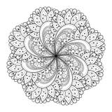Wektorowy Piękny Deco czerni mandala Obrazy Royalty Free Wektorowy Piękny Deco czerni mandala Obrazy Royalty Free