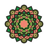 Wektorowy Piękny Deco Barwiący mandala, wzorzystość projekta element, Etniczny amulet ilustracja wektor Wektorowy Piękny Deco Barwiący mandala, wzorzystość projekta element, Etniczny amulet ilustracja wektor