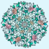 Wektorowy Piękny Deco Barwił konturowy mandala, wzorzystość projekta element, Etniczny amulet ilustracji Wektorowy Piękny Deco Barwił konturowy mandala, wzorzystość projekta element, Etniczny amulet ilustracji