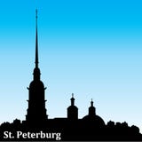 Petersburg sylwetka royalty ilustracja Petersburg sylwetka royalty ilustracja