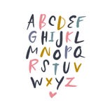 Wektorowy śmieszny kreskówki literowania abecadło Listy i symbole ustawiający royalty ilustracja Wektorowy śmieszny kreskówki literowania abecadło Listy i symbole ustawiający royalty ilustracja