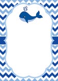 Wektoru Karciany szablon z ślicznym wielorybem na szewronu tle Wektor Nautyczny ilustracja wektor Wektoru Karciany szablon z ślicznym wielorybem na szewronu tle Wektor Nautyczny ilustracja wektor