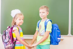 Welcome back to school with love from little kids stock photos Welcome back to school with love from little kids stock photos