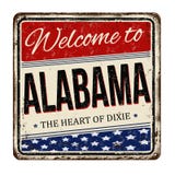 Welcome to Alabama vintage rusty metal sign Stock Photography Welcome to Alabama vintage rusty metal sign Stock Photography