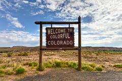 Welcome to Colorful Colorado Sign Royalty Free Stock Image Welcome to Colorful Colorado Sign Royalty Free Stock Image