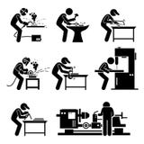 Welder Metalworking Steelworks Workshop Clipart royaltyfri illustrationer Welder Metalworking Steelworks Workshop Clipart royaltyfri illustrationer