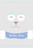 Welkom babydouche voor pasgeboren de kaartvector van de vieringsgroet royalty-vrije illustratie Welkom babydouche voor pasgeboren de kaartvector van de vieringsgroet royalty-vrije illustratie