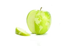 Weltkarte auf Apple Weltkarte auf Apple