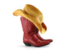Western Boots and Hat