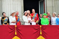Queen Elizabeth, Prince harry George, Princess Charlotte, William, Philip, kate middleton, Camilla Buckingham palace