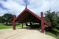 Whare Waka (Kajakowy dom) obraz stock Whare Waka (Kajakowy dom) obraz stock