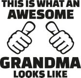 This is what an awesome grandma looks like stock illustration This is what an awesome grandma looks like stock illustration