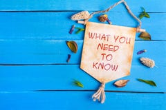 What you need to know text on Paper Scroll royalty free stock images What you need to know text on Paper Scroll royalty free stock images