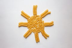 Wheat pasta sun silhouette from above royalty free stock photography Wheat pasta sun silhouette from above royalty free stock photography