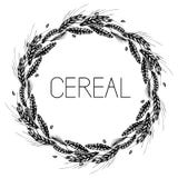 Wheat, rye, barley and malt round frame stock illustration Wheat, rye, barley and malt round frame stock illustration