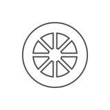 wheel icon. Element of cyber security for mobile concept and web apps icon. Thin line icon for website design and development, app royalty free illustration wheel icon. Element of cyber security for mobile concept and web apps icon. Thin line icon for website design and development, app royalty free illustration
