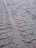 Wheel tracks stock photos Wheel tracks stock photos