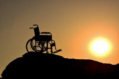 Wheelchair Silhouette Royalty Free Stock Images Wheelchair Silhouette Royalty Free Stock Images