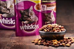 Whiskas cat food products of Mars Incorporated Stock Photos Whiskas cat food products of Mars Incorporated Stock Photos