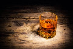 Whiskey With Ice Cubes On Wooden Background Royalty Free Stock Image Whiskey With Ice Cubes On Wooden Background Royalty Free Stock Image
