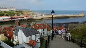 Whitby - северный Йоркшир - Англия видеоматериал Whitby - северный Йоркшир - Англия видеоматериал