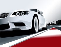 White 3 Series Bmw Car Racing Royalty Free Stock Image White 3 Series Bmw Car Racing Royalty Free Stock Image