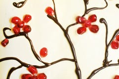White And Dark Chocolate Decoration Royalty Free Stock Image White And Dark Chocolate Decoration Royalty Free Stock Image