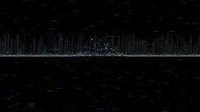 White Audio Equalizer for Music, Videos, Youtube Podcast on Black Background.  Stock Footage - Video of entertainment, loop: 184161712