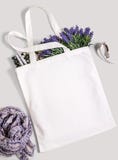 White blank cotton eco tote bag, design mockup.